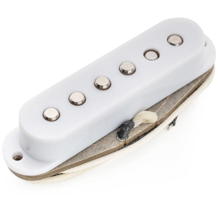 musiclily pro st 60s staggered alnico 5 single coil middle pickup for strat style electric guitar mx3239mx3240mx3241p, white