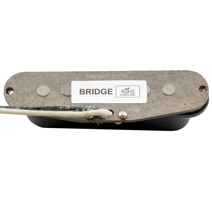 Pastilla de puente de bobina simple escalonada Musiclily Pro ST-60S Alnico 5 para guitarra eléctrica estilo Stratocaster