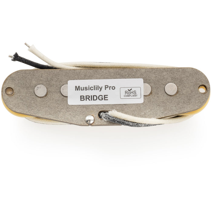 Musiclily Pro ST-60S スタッガード アルニコ5シングルコイルブリッジピックアップ Stratストラトエレキギター用 ブラック