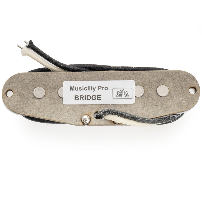 Musiclily Pro ST-60S スタッガード アルニコ5シングルコイルブリッジピックアップ Stratストラトエレキギター用 ブラック