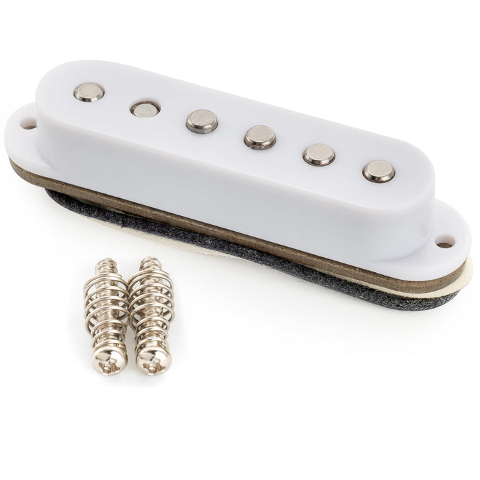 Musiclily Pro ST-60S スタッガード アルニコ5シングルコイルブリッジピックアップ Stratストラトエレキギター用 ブラック