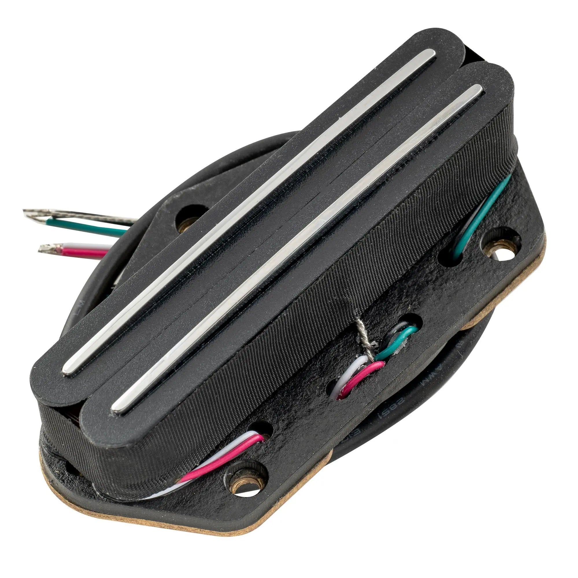 musiclily pro tl dpha alnico 5 rail blade single coil sized humbucker bridge pickup high output 12 8k super distortion for tele style electric guitar mx3244bk