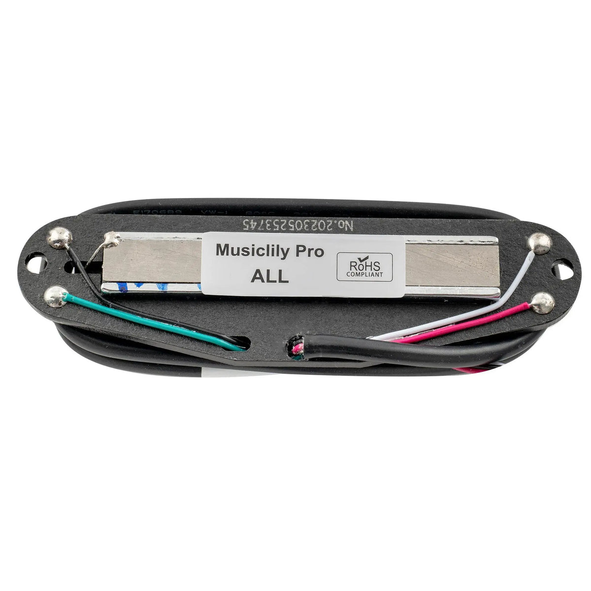 Part of musiclily pro st dpla alnico 5 rail blade single coil sized humbucker pickup 6 2k for strat style electric guitar mx3247bk