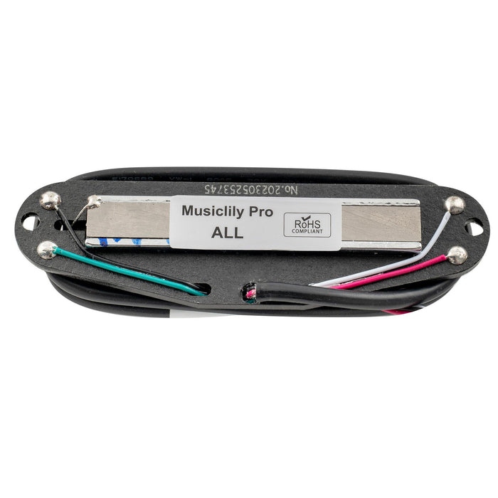 Part of musiclily pro st dpla alnico 5 rail blade single coil sized humbucker pickup 6 2k for strat style electric guitar mx3247bk