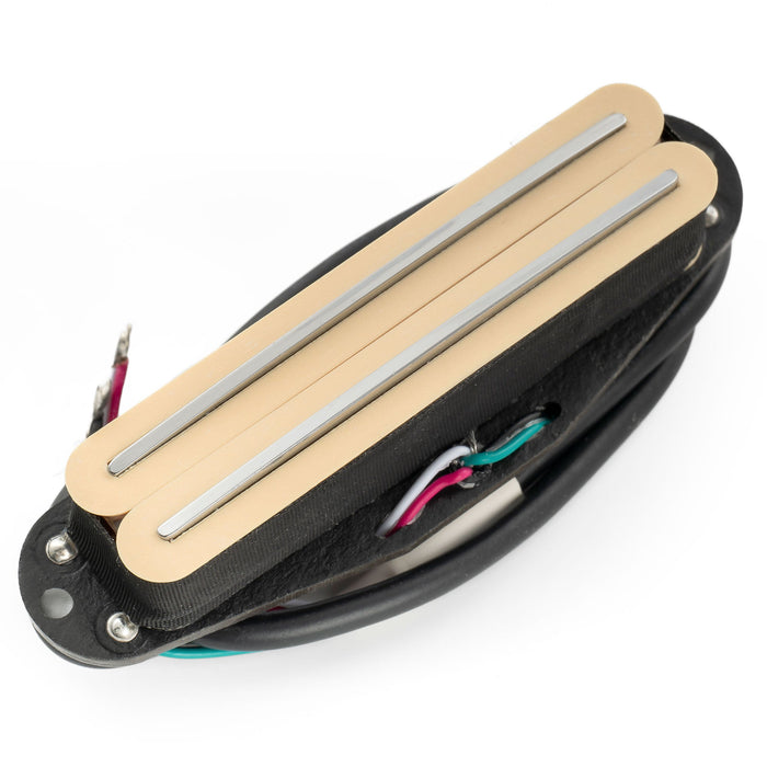 musiclily pro st dpla alnico 5 rail blade single coil sized humbucker pickup 6 2k for strat style electric guitar mx3247p