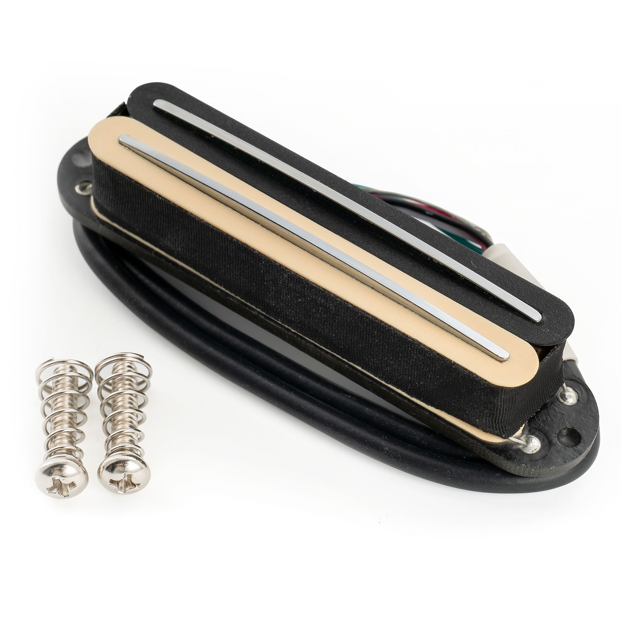 Musiclily Pro ST - DPLA Alnico 5 Rail Blade Einzellwickler - Humbucker - Abnehmer 6,2K für Elektrogitarren im Strat - Stil