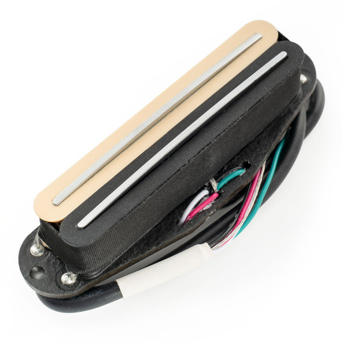 musiclily pro st dpla alnico 5 rail blade single coil sized humbucker pickup 6 2k for strat style electric guitar mx3247p, Zebra