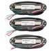 musiclily pro st dpha alnico 5 rail blade single coil sized humbucker super distortion neck middle bridge pickups set for strat style electric guitar mx3248 2mx3249p, black