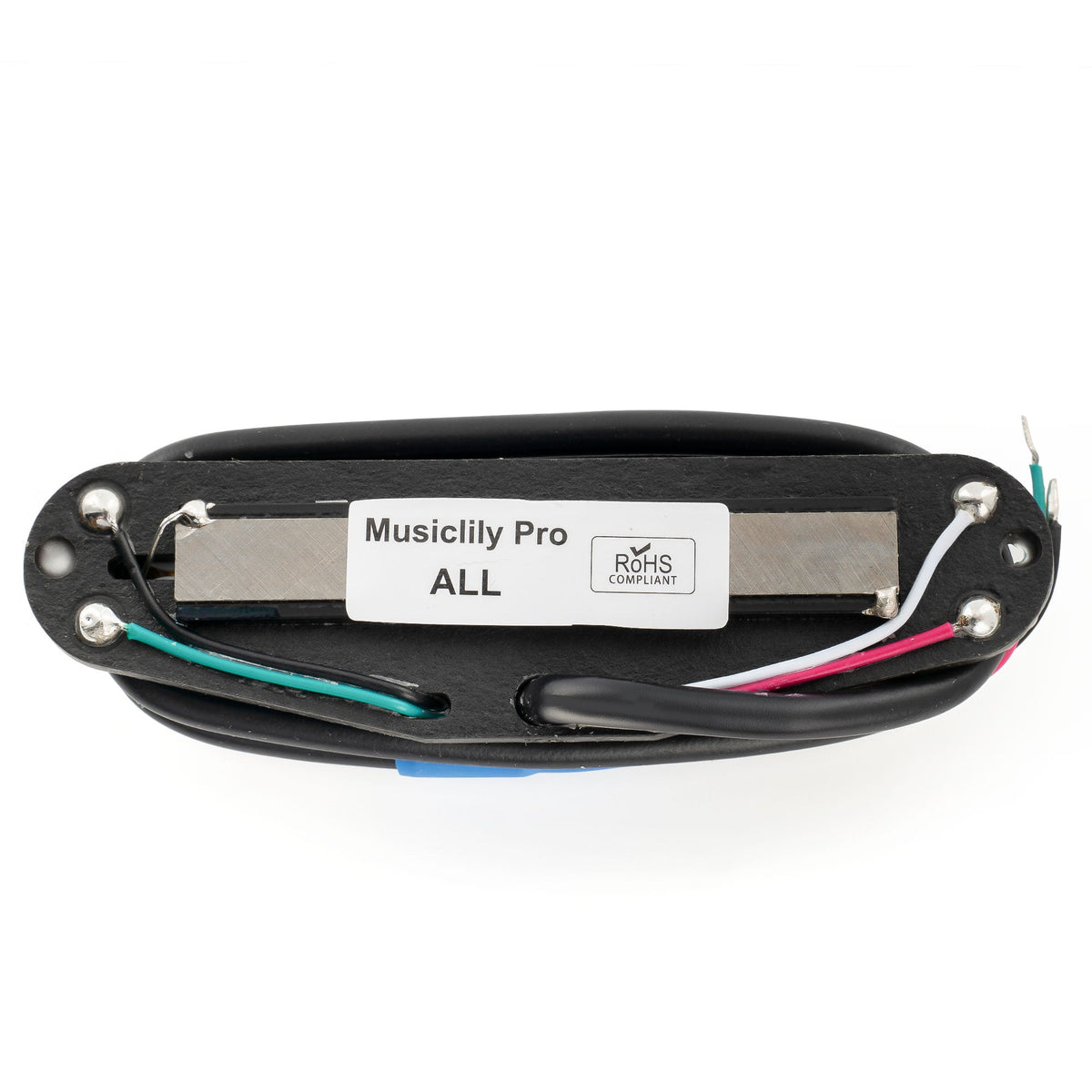 Musiclily Pro ST-DPMA Alnico 5 Rail Blade Humbucker-Tonabnehmer im Single Coil Format, 9,8K für E-Gitarre im Strat-Style