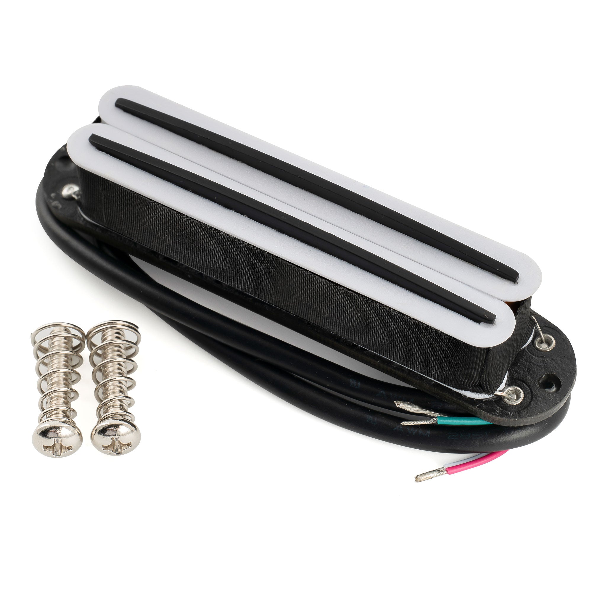 Musiclily Pro ST-DPMA Alnico 5 Rail Blade Humbucker-Tonabnehmer im Single Coil Format, 9,8K für E-Gitarre im Strat-Style
