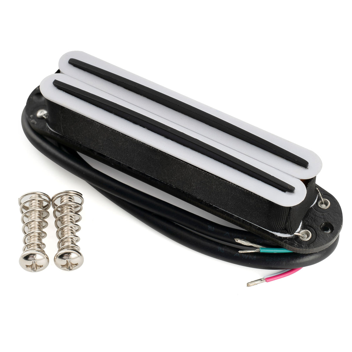 Musiclily Pro ST-DPMA Alnico 5 Rail Blade Humbucker-Tonabnehmer im Single Coil Format, 9,8K für E-Gitarre im Strat-Style