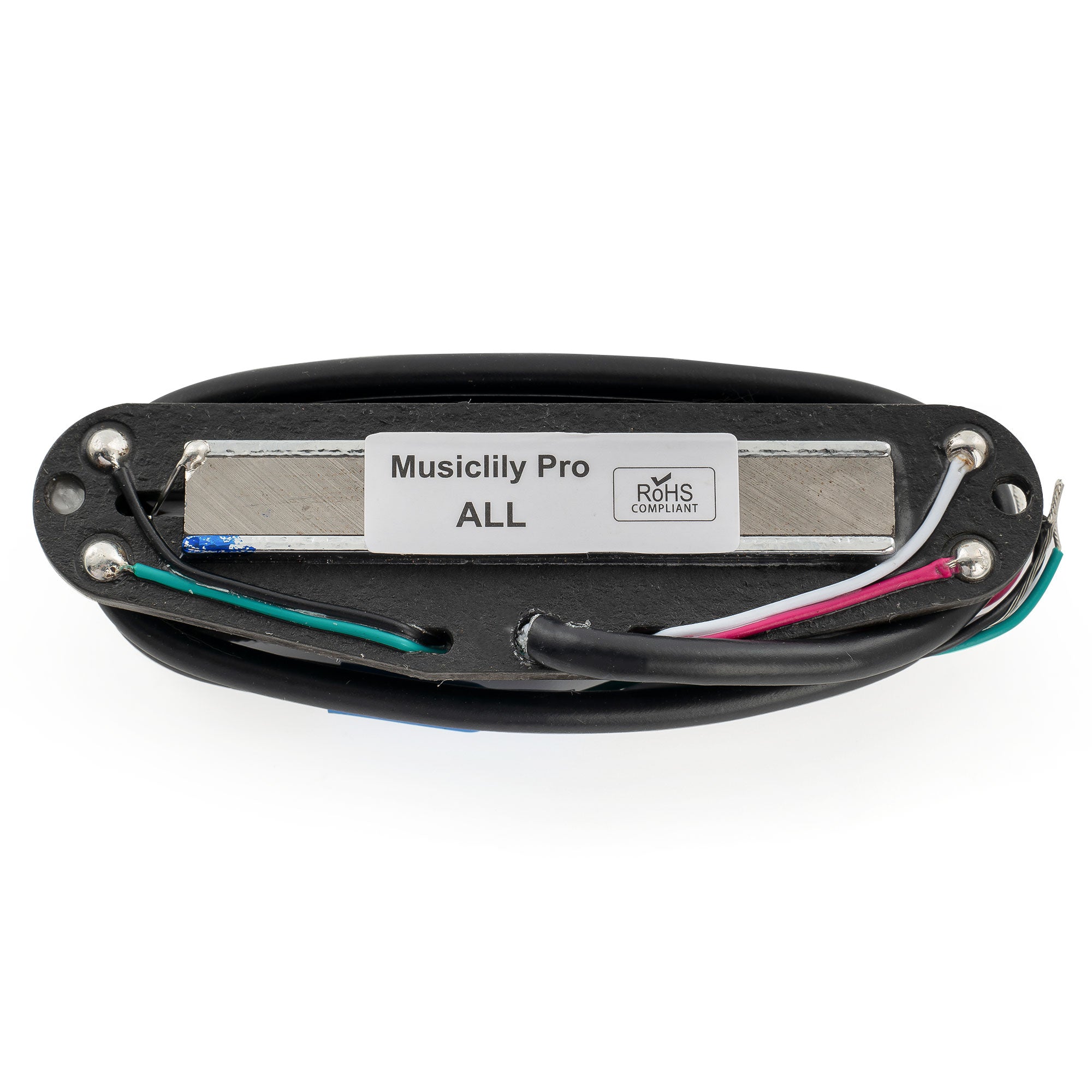 Musiclily Pro ST-DPMA Alnico 5 Rail Blade Humbucker-Tonabnehmer im Single Coil Format, 9,8K für E-Gitarre im Strat-Style