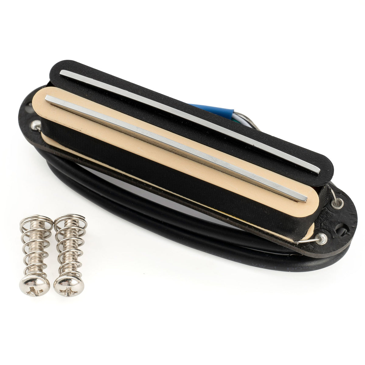 Musiclily Pro ST-DPMA Alnico 5 Rail Blade Humbucker-Tonabnehmer im Single Coil Format, 9,8K für E-Gitarre im Strat-Style