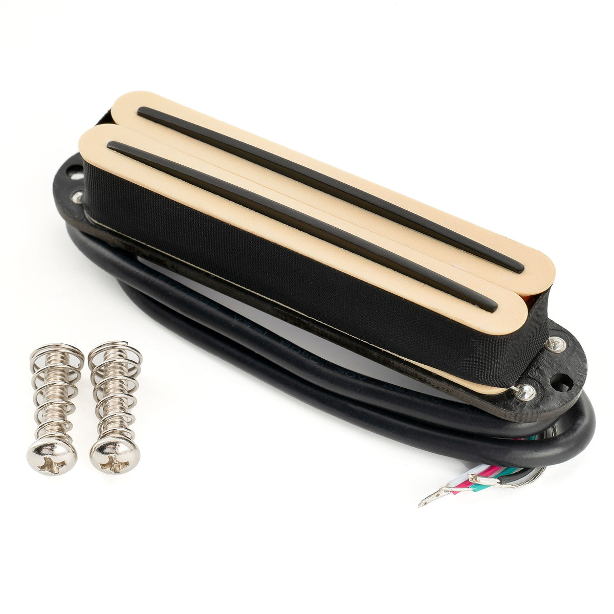 musiclily pro st dpha alnico 5 rail blade single coil sized humbucker pickup 13 2k super distortion for strat style electric guitar mx3249p, Zebra