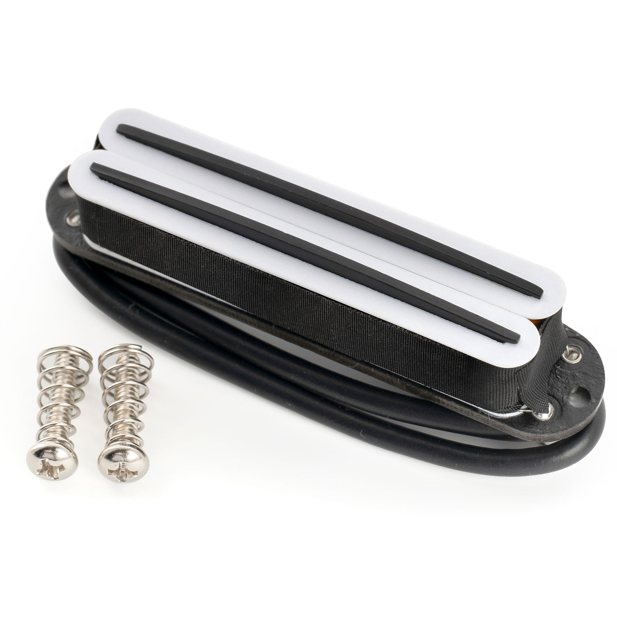 Musiclily Pro ST-DPHA Alnico 5 Rail Blade Humbucker-Tonabnehmer im Single Coil Format, 13,2K Super Distortion für E-Gitarre im Strat-Style