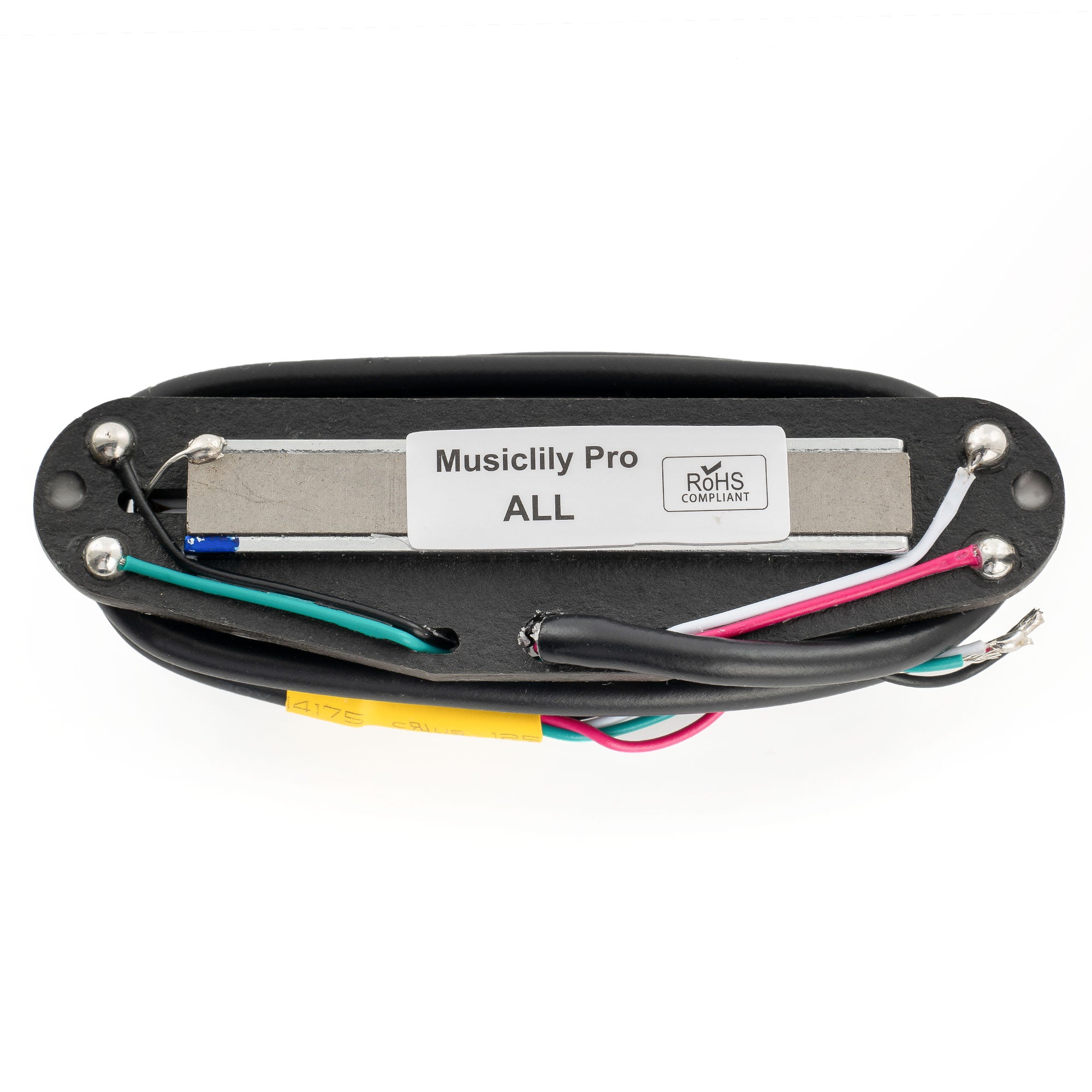 Musiclily Pro ST-DPHA Alnico 5 Rail Blade Humbucker-Tonabnehmer im Single Coil Format, 13,2K Super Distortion für E-Gitarre im Strat-Style