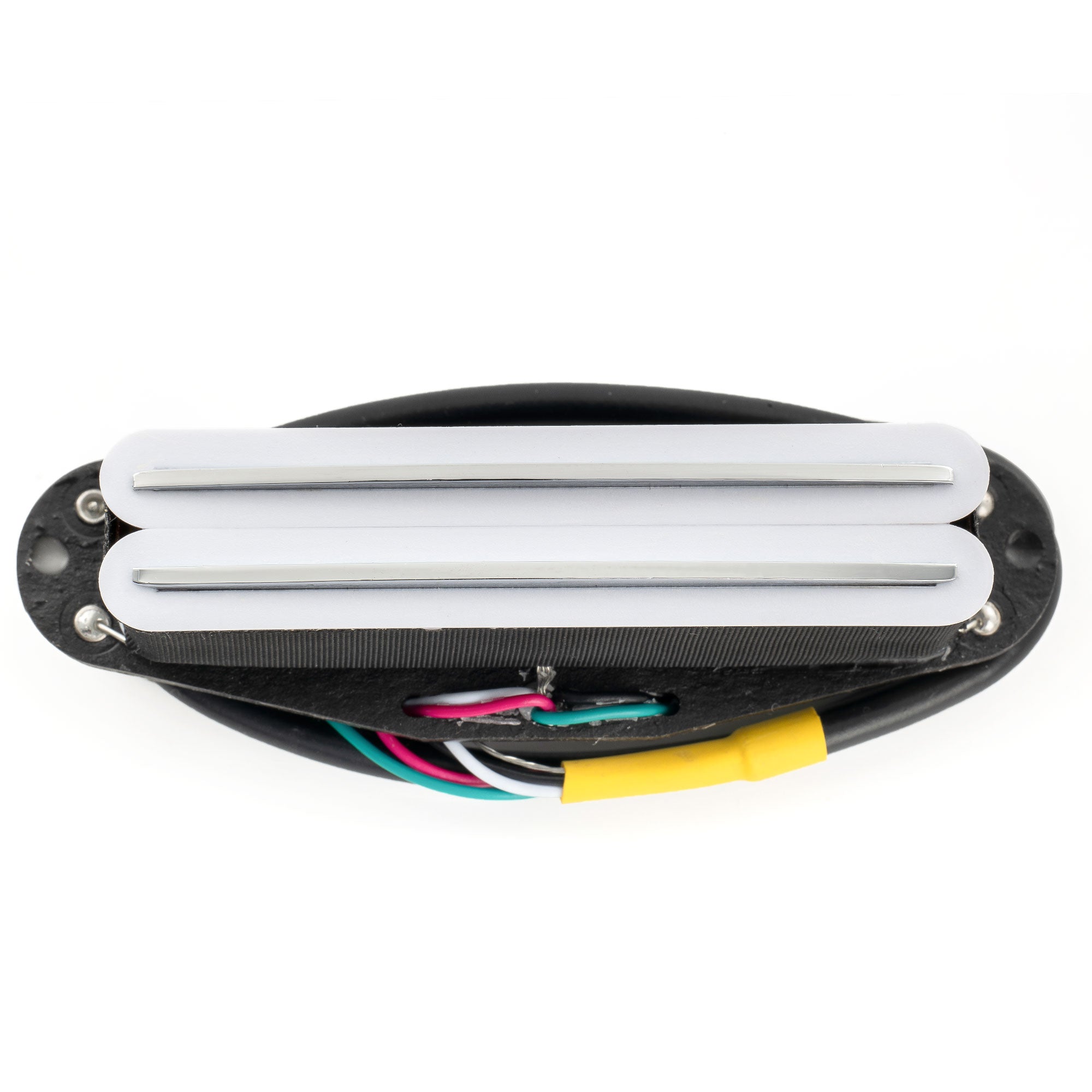 Musiclily Pro ST-DPHA Alnico 5 Rail Blade Humbucker-Tonabnehmer im Single Coil Format, 13,2K Super Distortion für E-Gitarre im Strat-Style