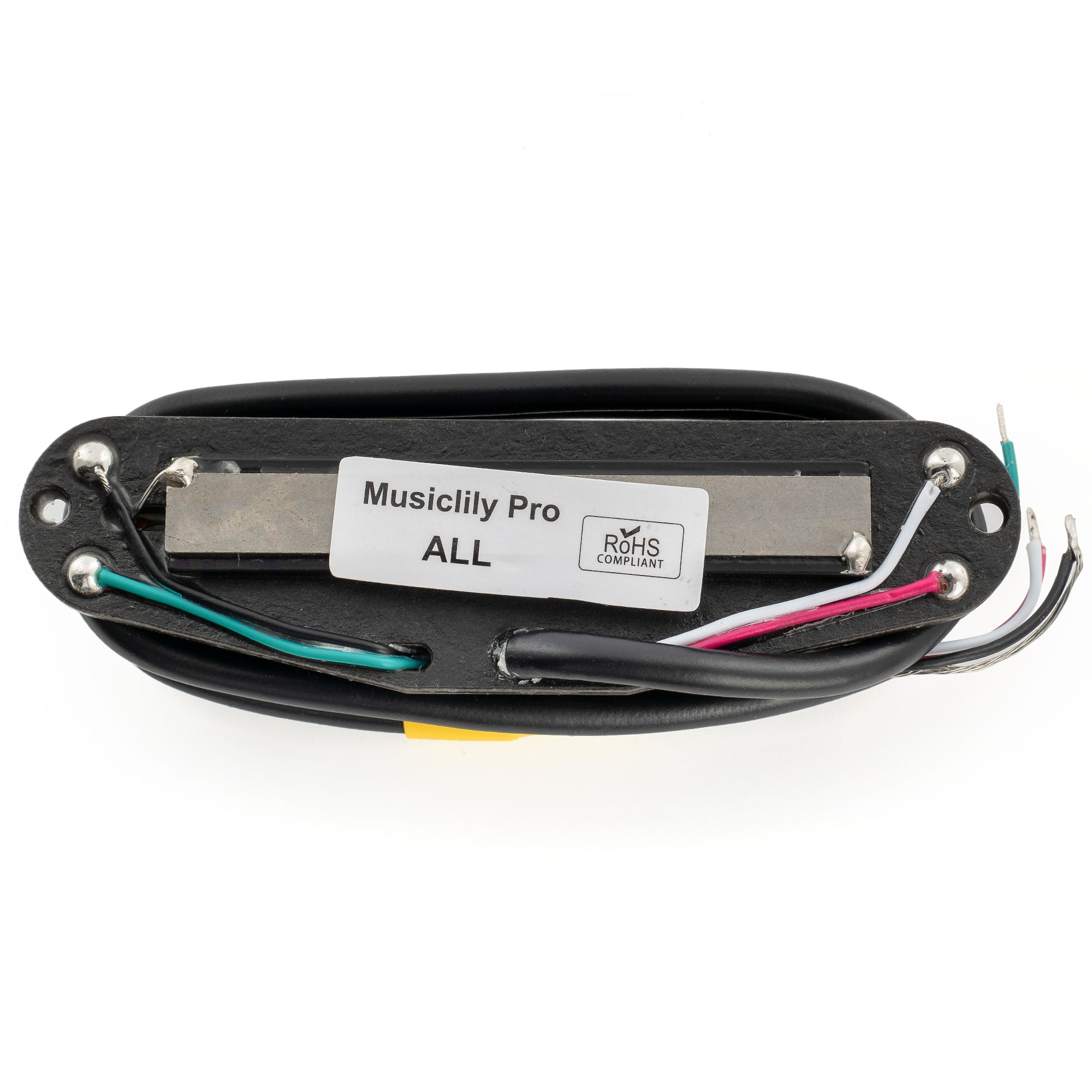 Musiclily Pro ST-DPHA Alnico 5 Rail Blade Humbucker-Tonabnehmer im Single Coil Format, 13,2K Super Distortion für E-Gitarre im Strat-Style