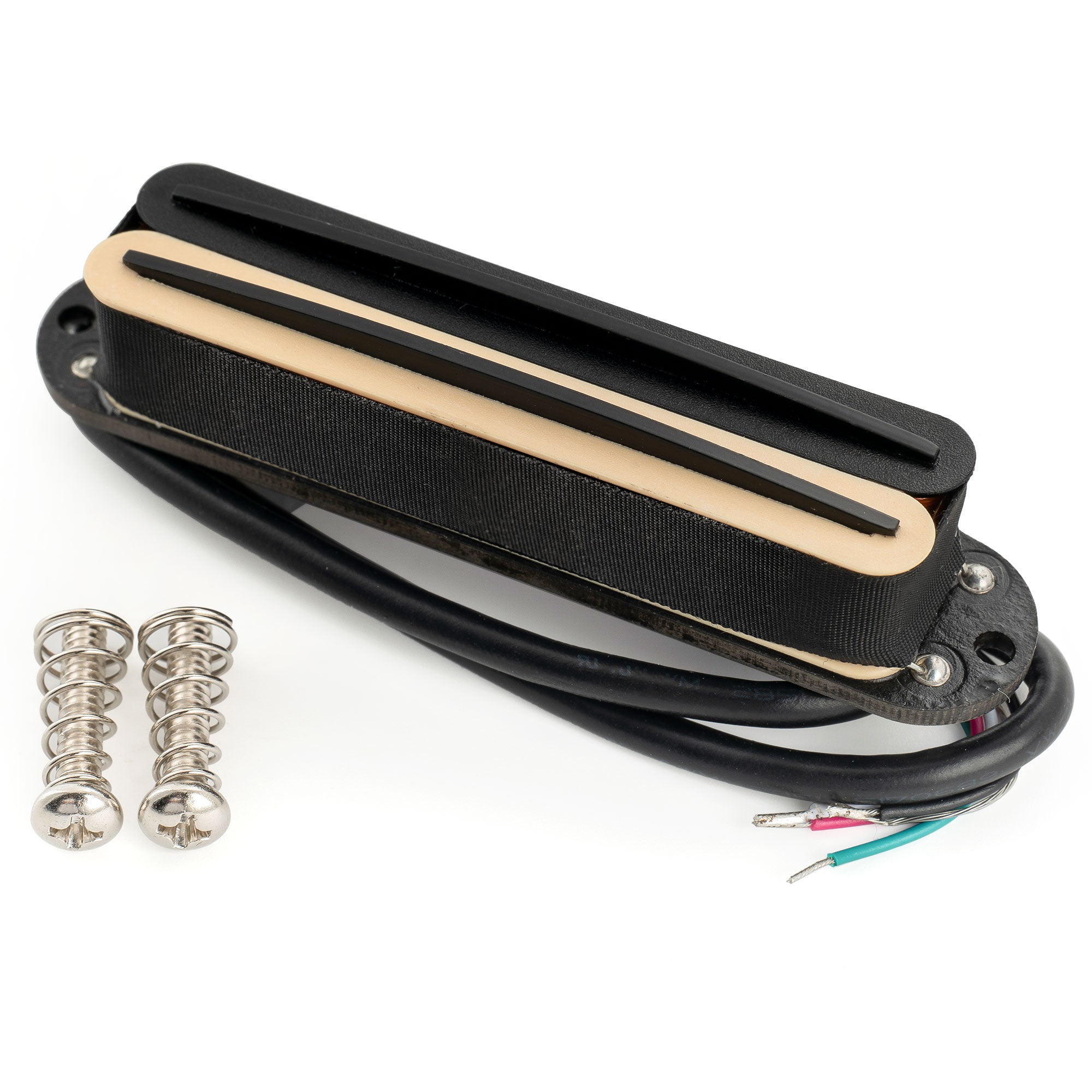 Musiclily Pro ST-DPHA Alnico 5 Rail Blade Humbucker-Tonabnehmer im Single Coil Format, 13,2K Super Distortion für E-Gitarre im Strat-Style