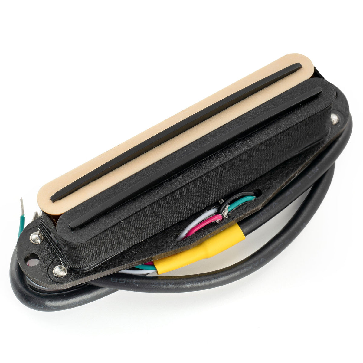 musiclily pro st dpha alnico 5 rail blade single coil sized humbucker pickup 13 2k super distortion for strat style electric guitar mx3249p, Zebra