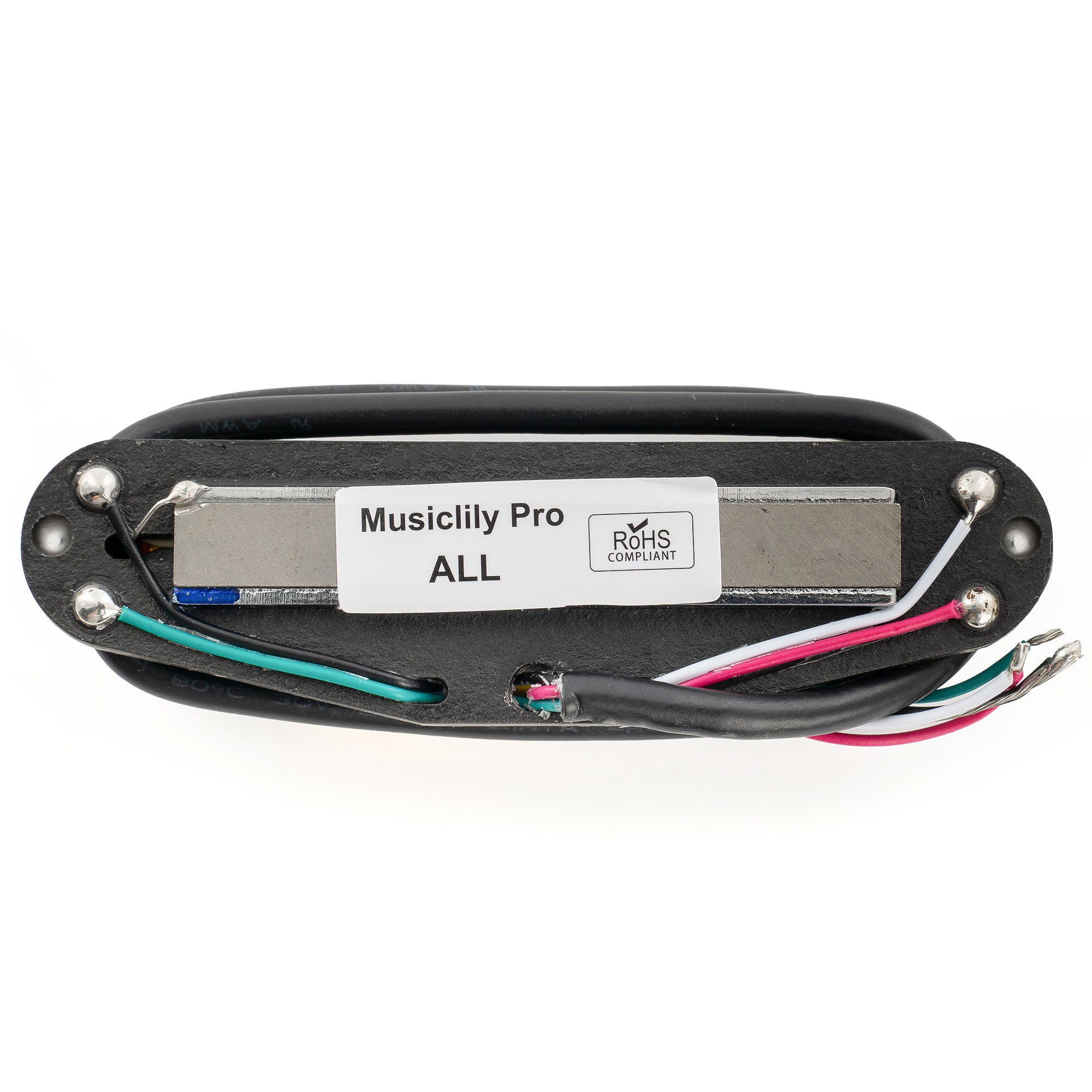 Musiclily Pro ST-DPHA Alnico 5 Rail Blade Humbucker-Tonabnehmer im Single Coil Format, 13,2K Super Distortion für E-Gitarre im Strat-Style