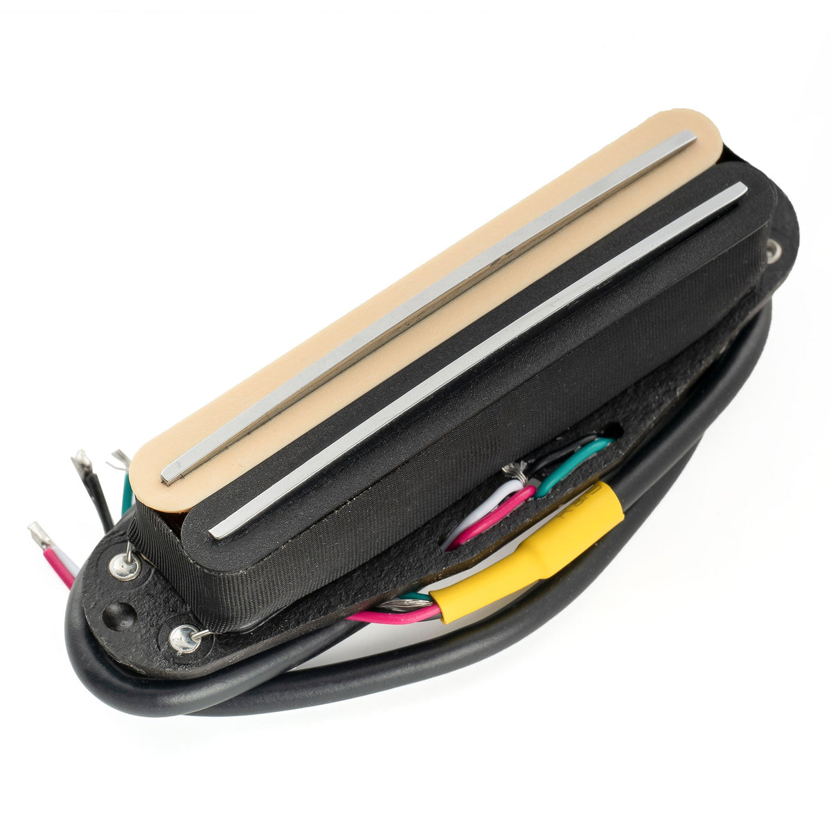 musiclily pro st dpha alnico 5 rail blade single coil sized humbucker pickup 13 2k super distortion for strat style electric guitar mx3249p, Zebra