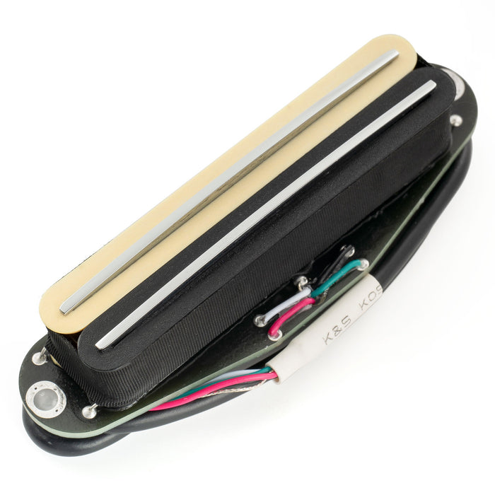 musiclily pro st dplc ceramic rail blade single coil sized humbucker pickup 6 2k for strat style electric guitar mx3250p, Zebra