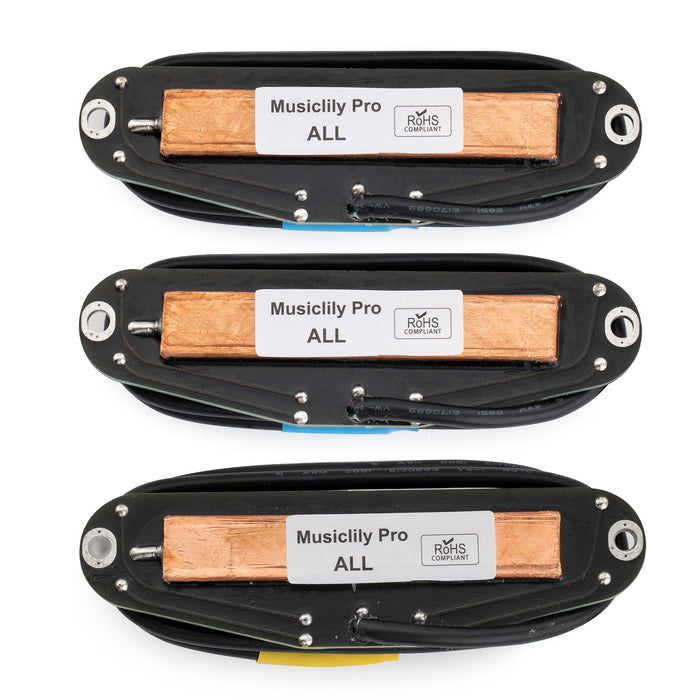 Part of musiclily pro st dphc ceramic rail blade single coil sized humbucker super distortion neck middle bridge pickups set for strat style electric guitar mx3251 2mx3252p