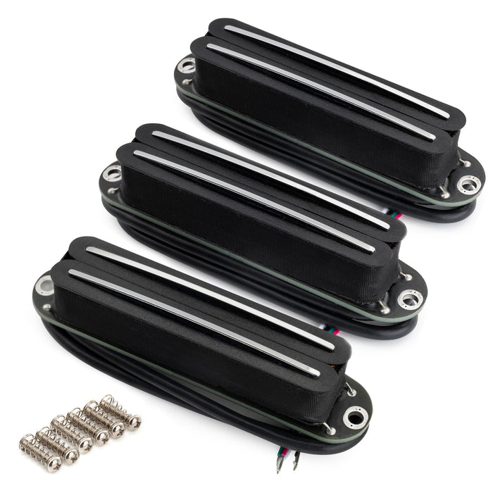 musiclily pro st dphc ceramic rail blade single coil sized humbucker super distortion neck middle bridge pickups set for strat style electric guitar mx3251 2mx3252p details