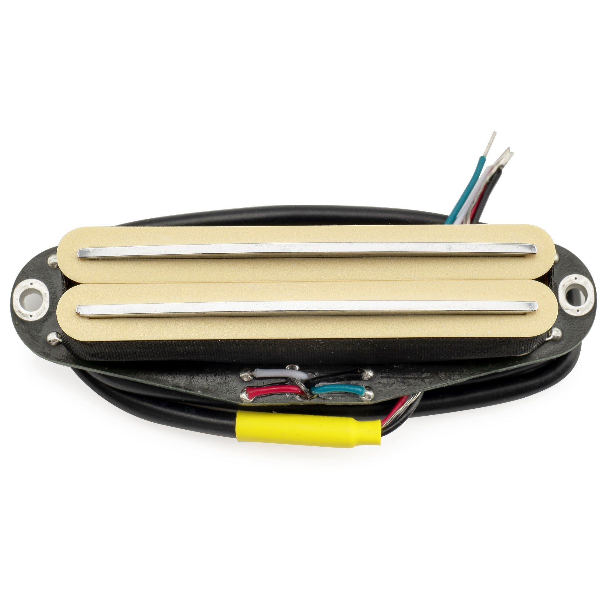 musiclily pro st dphc ceramic rail blade single coil sized humbucker pickup 13 2k super distortion for strat style electric guitar mx3252p cream