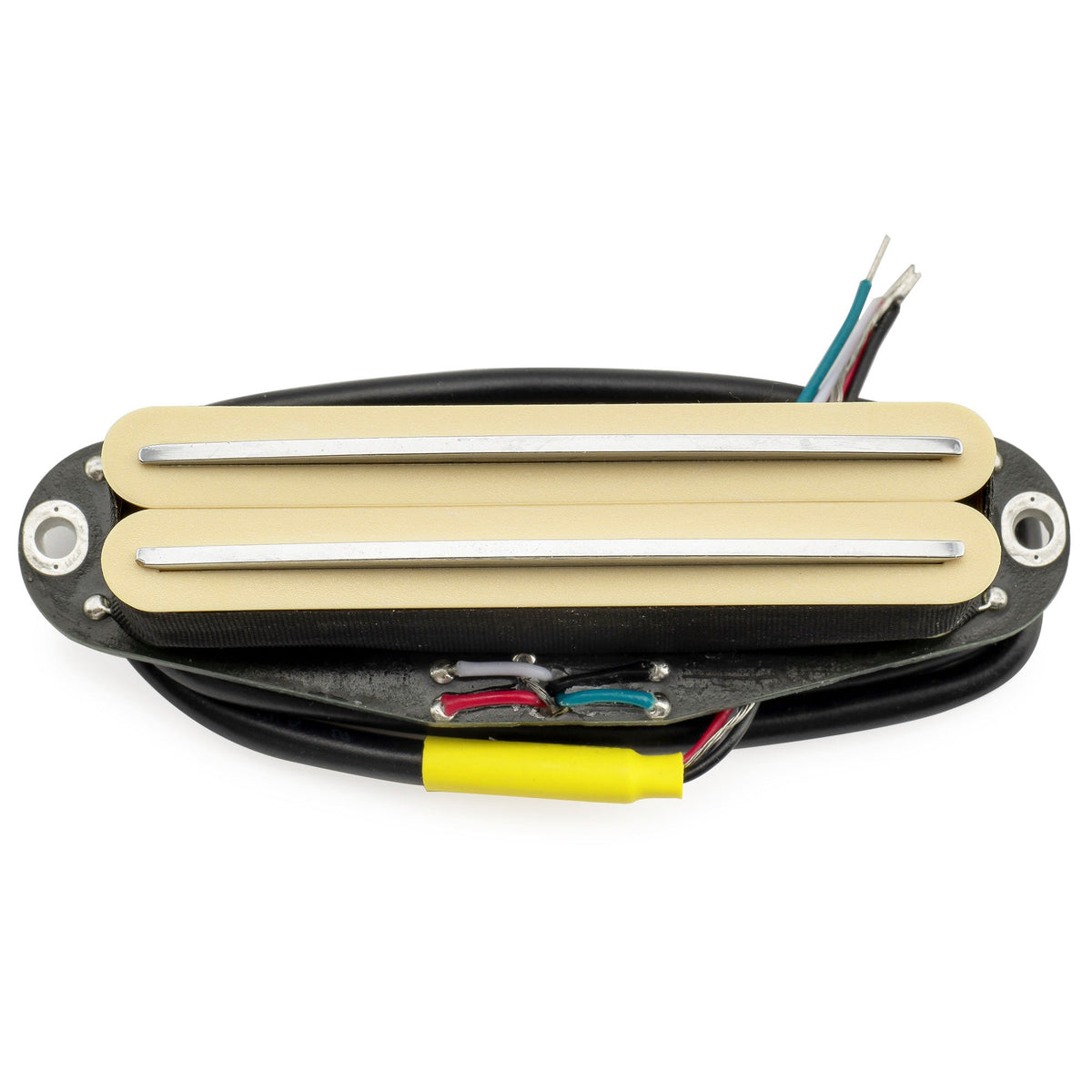 musiclily pro st dphc ceramic rail blade single coil sized humbucker pickup 13 2k super distortion for strat style electric guitar mx3252p cream