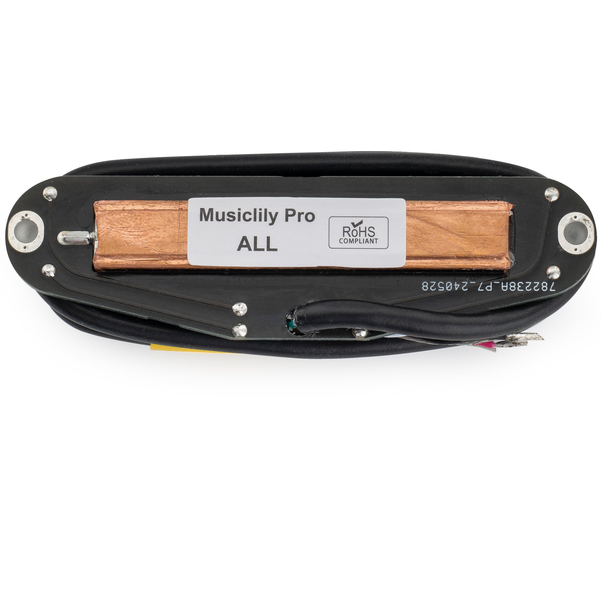 Musiclily Pro ST-DPHC Keramik Rail Blade Humbucker-Tonabnehmer im Single Coil Format, 13,2K Super Distortion für E-Gitarre im Strat-Style