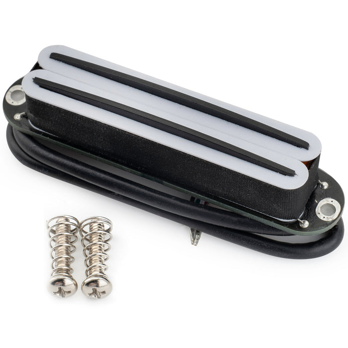 ミュージックリリー Pro ST-DPHC セラミック レールブレード シングルコイルサイズ ハムバッカーピックアップ 13.6K スーパーディストーション ストラトタイプ エレキギター用