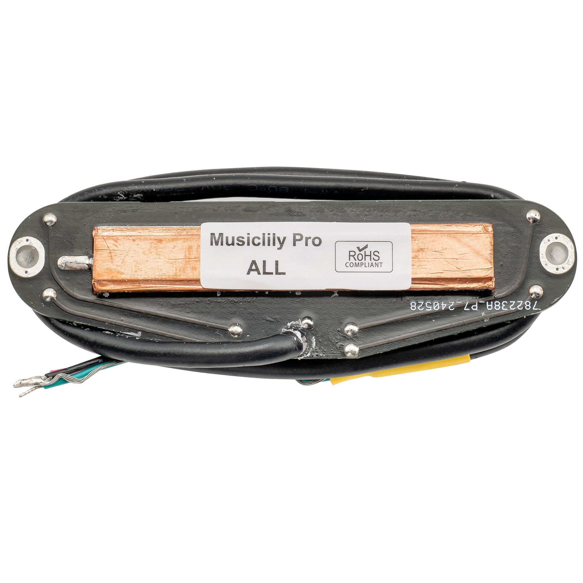 Musiclily Pro ST-DPHC Keramik Rail Blade Humbucker-Tonabnehmer im Single Coil Format, 13,2K Super Distortion für E-Gitarre im Strat-Style
