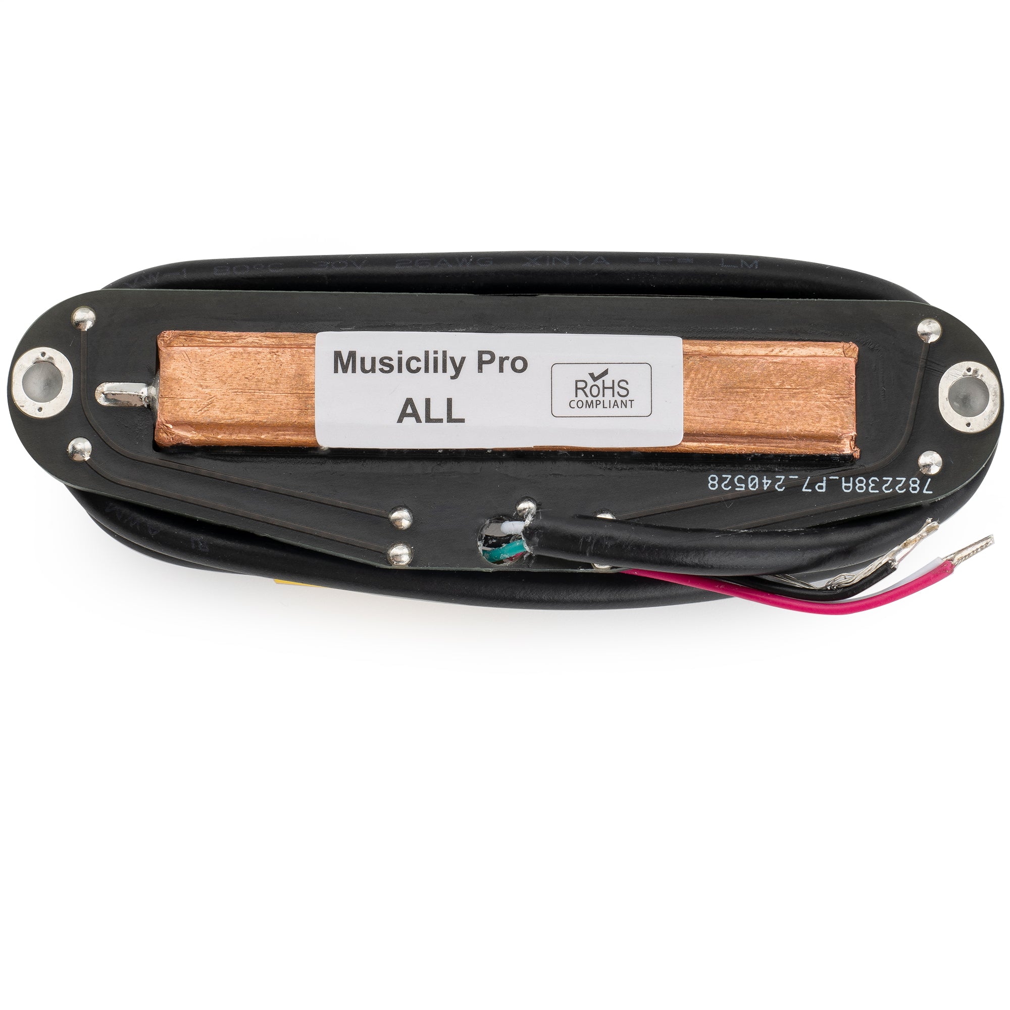 Musiclily Pro ST-DPHC Keramik Rail Blade Humbucker-Tonabnehmer im Single Coil Format, 13,2K Super Distortion für E-Gitarre im Strat-Style