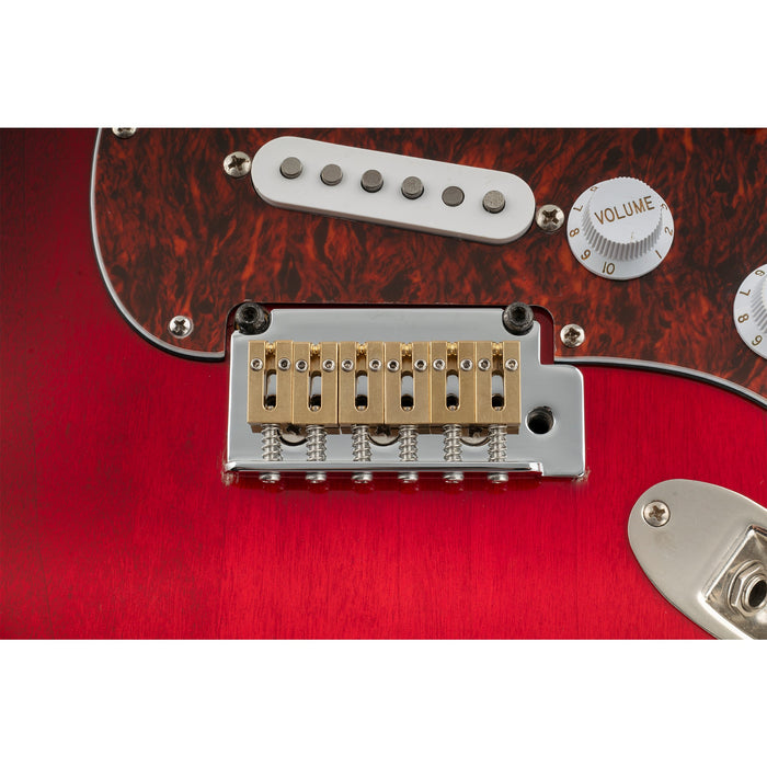 Musiclily Ultra 10,5 mm Vollmessing - Rollenauflagen im modernen Stil für Strat- und Tele-Styl-Elektrogitarren-Brücken, Satz von 6