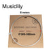 Size of sintoms baby roll 270091 standard series nickel silver extra hard 2 7mm jumbo fret wire for lp sg style electric guitar 8m rolls mx3262