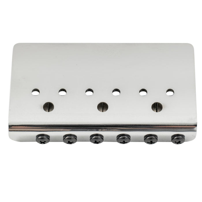 Part of musiclily ultra 52 5mm 2 1 16 inch string spacing offset saddle hardtail fixed bridge non tremolo bridge for strat tele style electric guitar mx3264p