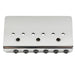 Part of musiclily ultra 52 5mm 2 1 16 inch string spacing offset saddle hardtail fixed bridge non tremolo bridge for strat tele style electric guitar mx3264p