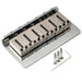 detail of musiclily ultra 52 5mm 2 1 16 inch string spacing offset saddle hardtail fixed bridge non tremolo bridge for strat tele style electric guitar mx3264p
