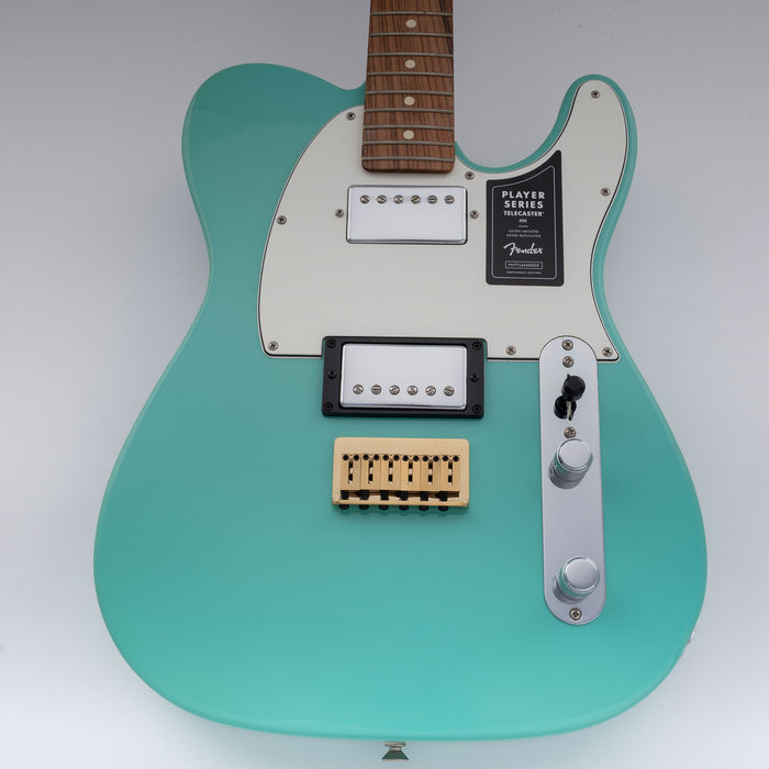 Musiclily Ultra BF008 52.5mm (2-1/16インチ)弦間隔オフセットサドルハードテール固定ブリッジ、ストラトテレスタイルエレキギター用トレモロなし