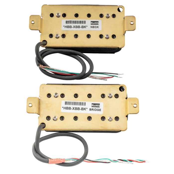 Part of artec hbb xbb ceramic uncovered adjustable hexagonal poles humbucker electric guitar neck bridge pickups set mx3267bkmx3268bk