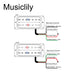 Size of artec hba117 alnico 5 uncovered humbucker 7 string electric guitar neck bridge pickups set mx3269bkmx3270bk