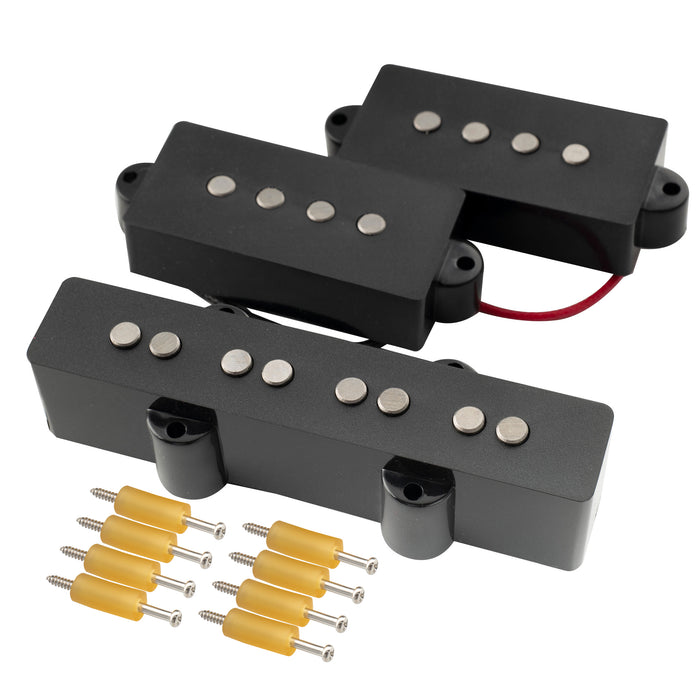 Artec POA4-JOA4 Alnico 5 Vintage Tone 4-String PJ Bass Neck Bridge Pickups Set