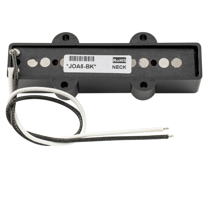 Part of artec joa5 alnico 5 vintage tone single coil pickup 5 string jazz bass neck pickup 6 5k mx3276bk