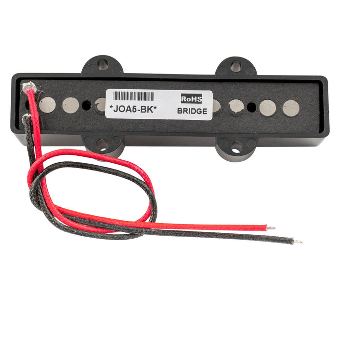 Part of artec joa5 alnico 5 vintage tone single coil pickup 5 string jazz bass bridge pickup 6 9k mx3277bk