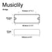Dimensions of artec mdc5 ceramic soapbar style bass pickup bridge pickup 14 4k for 5 string bass mx3281bk
