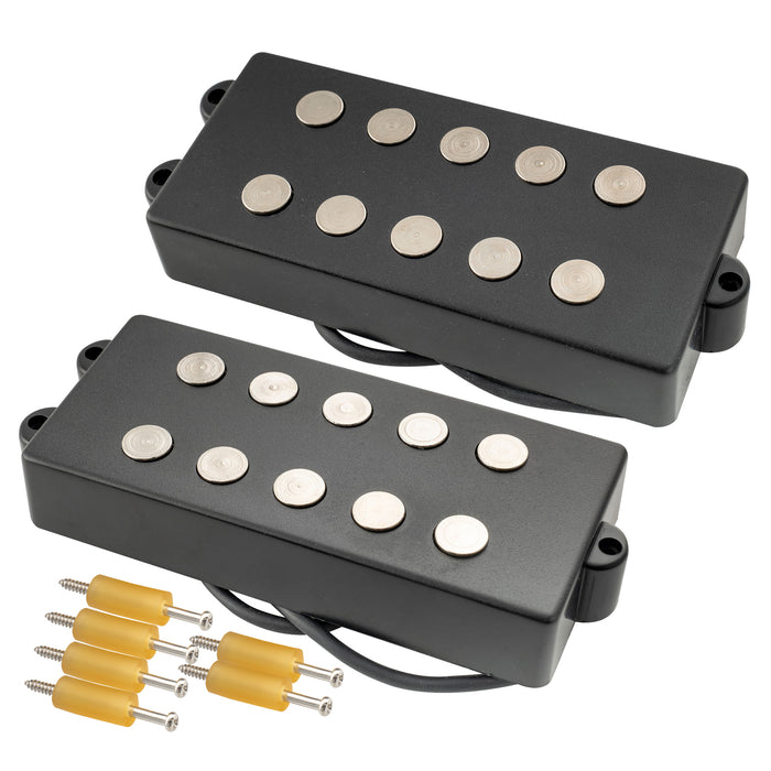 Artec MMC5 Ceramic Soapbar Style Bass Pickup Neck Bridge Pickups Set 13K for 5-String MusicMan Style Bass