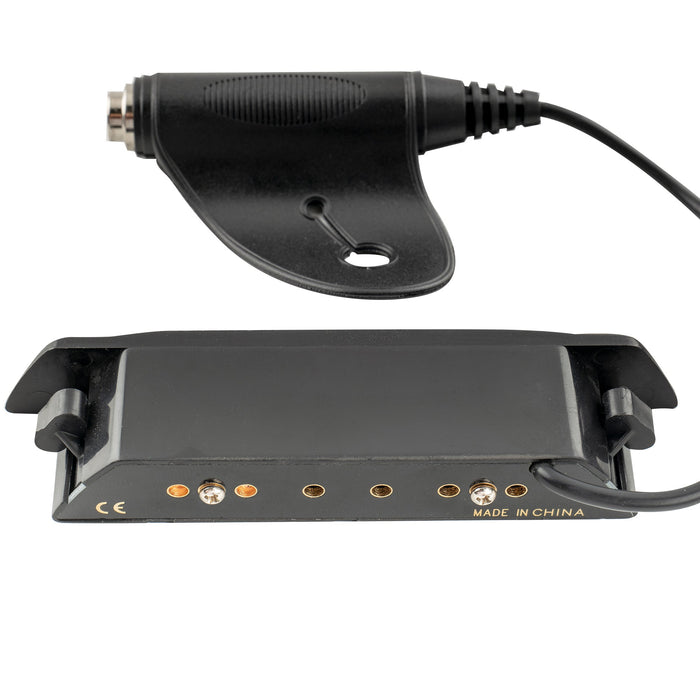 detail of artec msp100 osj neodymium single coil soundhole pickup 6k with osj jack for acoustic guitar mx3291bk