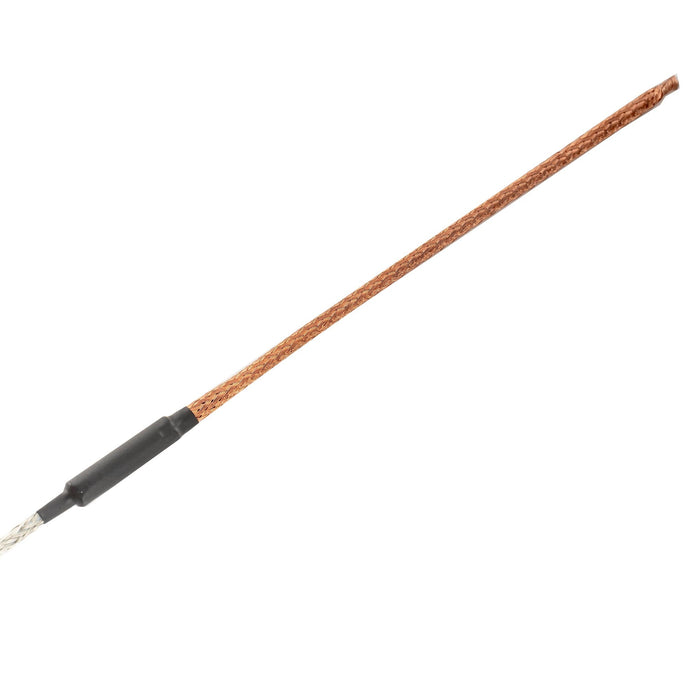 detail of musiclily basic transducer under bridge saddle soft cable piezo pickup for ukulele 75mm 1 8mm mx3304